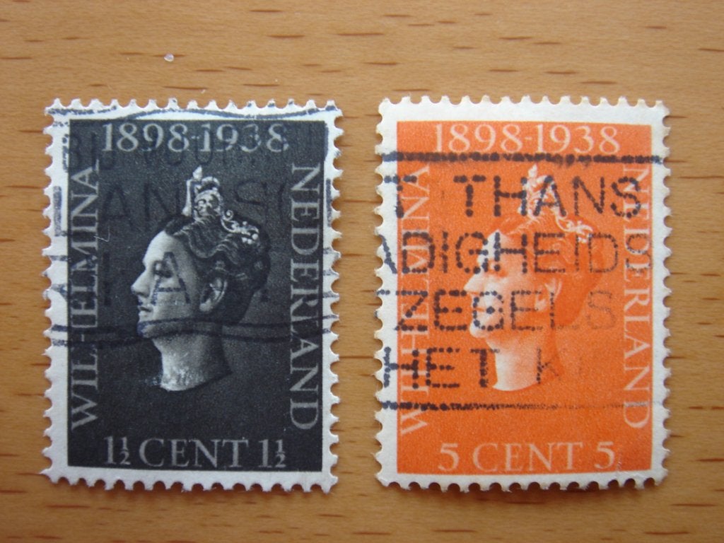 Regeringsjubileum NVPH 310 en 311  Gestempeld, Ophalen of Verzenden, T/m 1940, Gestempeld
