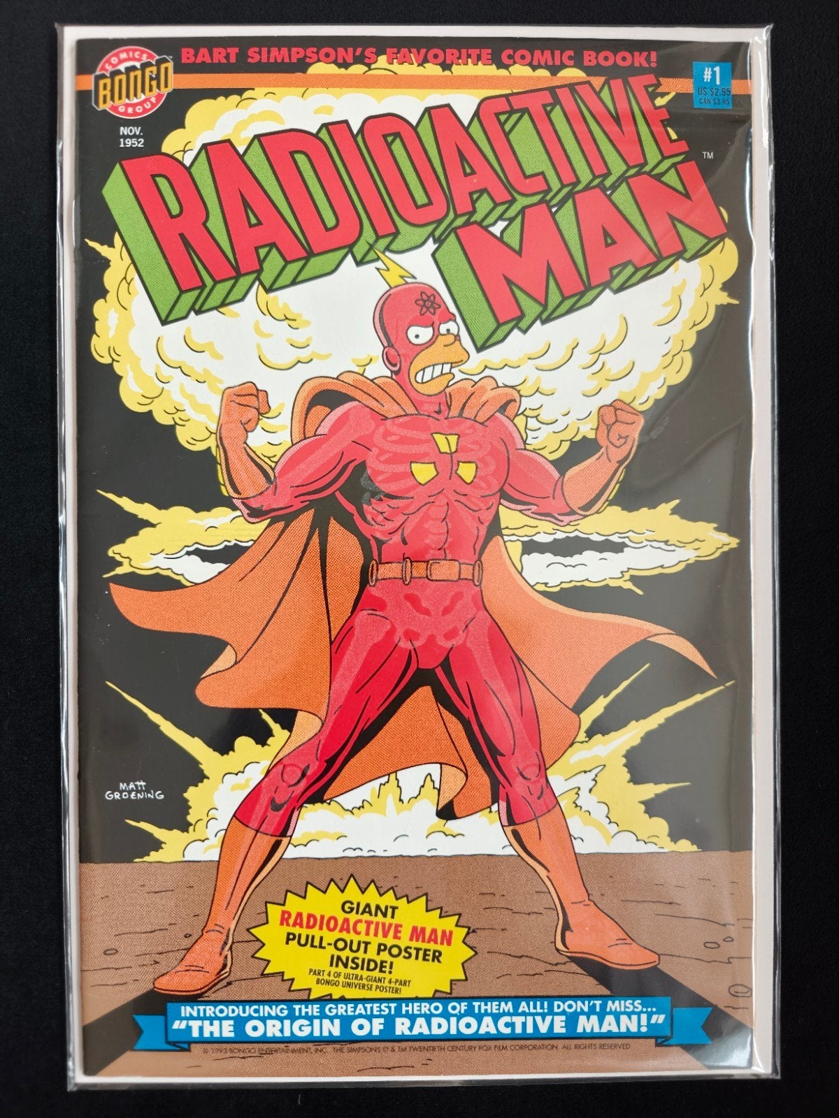 Radioactive Man #1 (1993) 🔥, Eén comic, Amerika, Bongo Comics, Ophalen of Verzenden