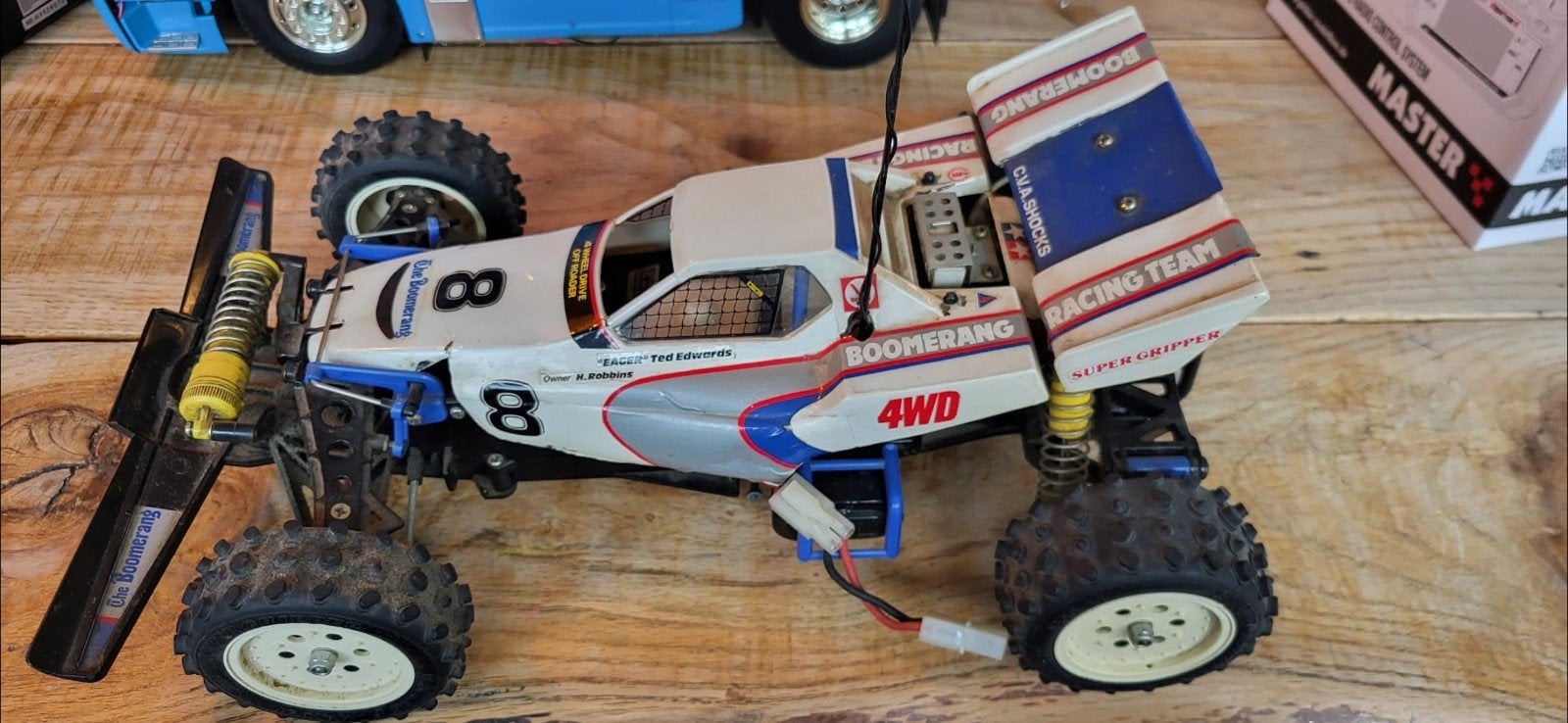 Tamiya Boomerang Vintage RC Auto - Werkt!, Hobby en Vrije tijd, Ophalen of Verzenden, Gebruikt, Elektro, Auto offroad