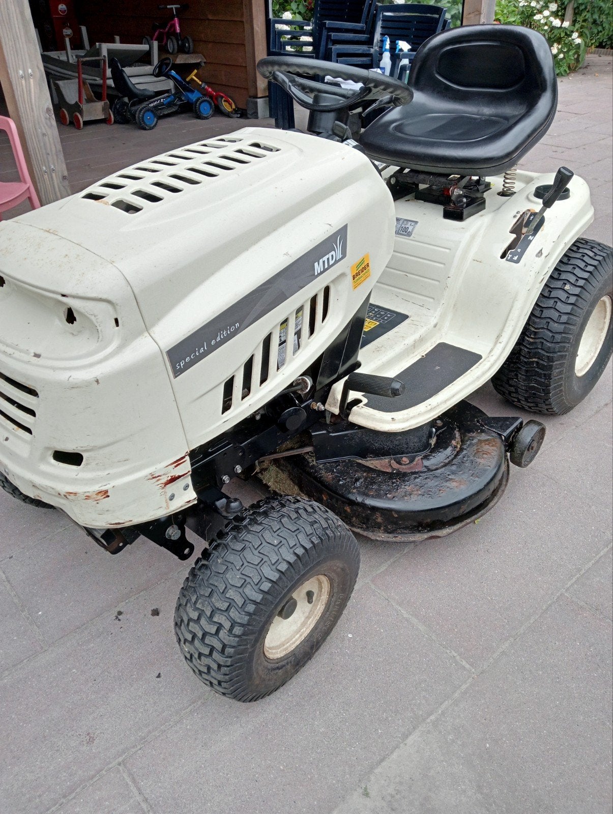 MTD DL 96 H Special Edition Zitmaaier - 420cc Benzine, Tuin en Terras, Grasmaaiers, Gebruikt, Benzine-grasmaaier, 50 cm of meer