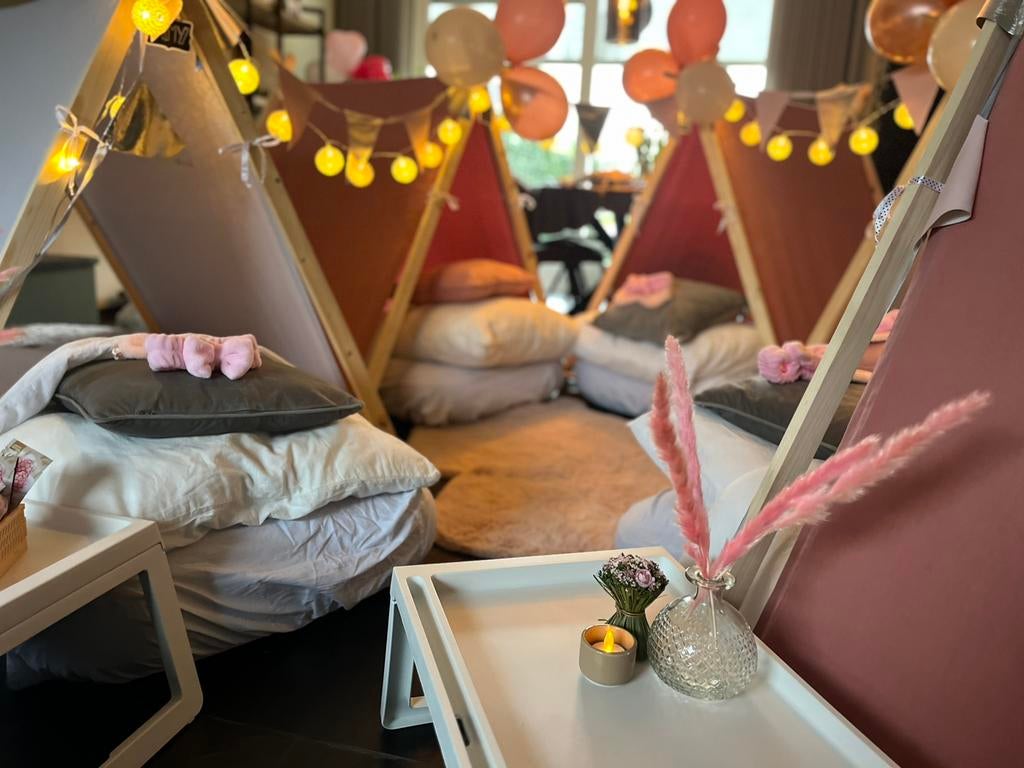 Tipi tent slaapfeestje kinderfeestje, Ophalen, Verjaardag