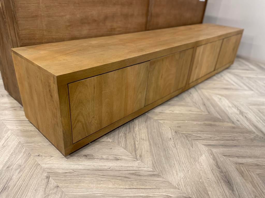 LEEGVERKOOP MODERN TV KAST MANGO KLEUR 699 CHEFMEUBEL !, Ophalen, Bruin, Nieuw, Metaal