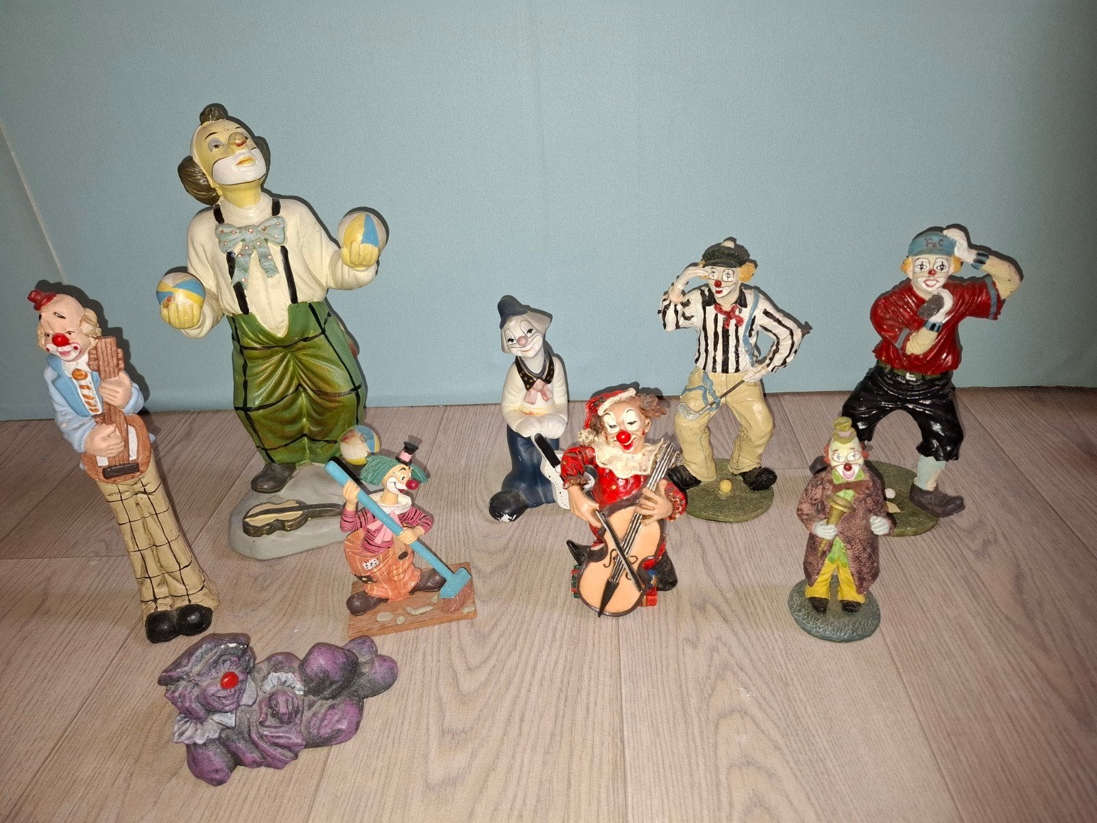 Verzameling van diverse clown beeldjes, Verzamelen, Ophalen, Gebruikt