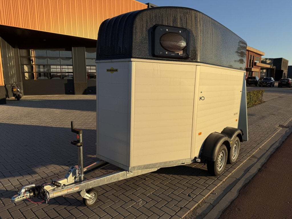 Humbaur paardentrailer 2-paards zonder zadelkamer DEMO!, Gebruikt, Aluminium, Overige typen