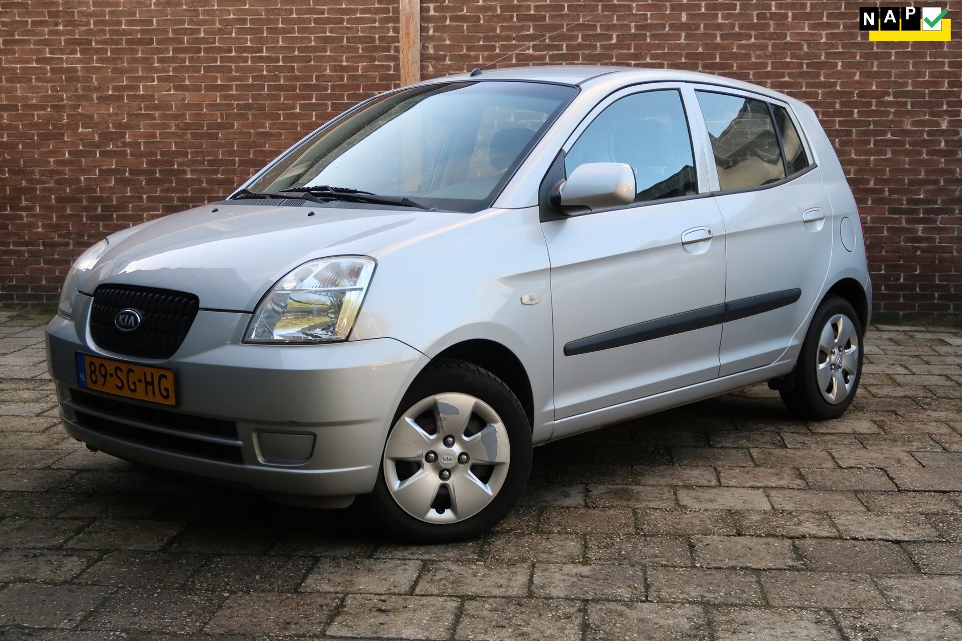 Kia Picanto 1.0 LXE *Rijklaarprijs *AIRCO *NAP *Volledig ond, Stof, Zwart, 4 cilinders, 400 kg