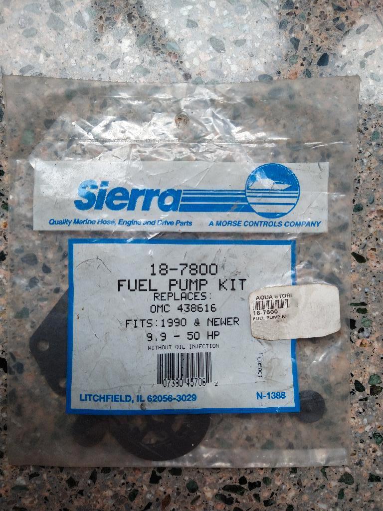 Sierra brandstofpomp kit 9.9 - 50pk Johnson/Evinrude., Watersport en Boten, Ophalen of Verzenden, Nieuw, Motor en Techniek
