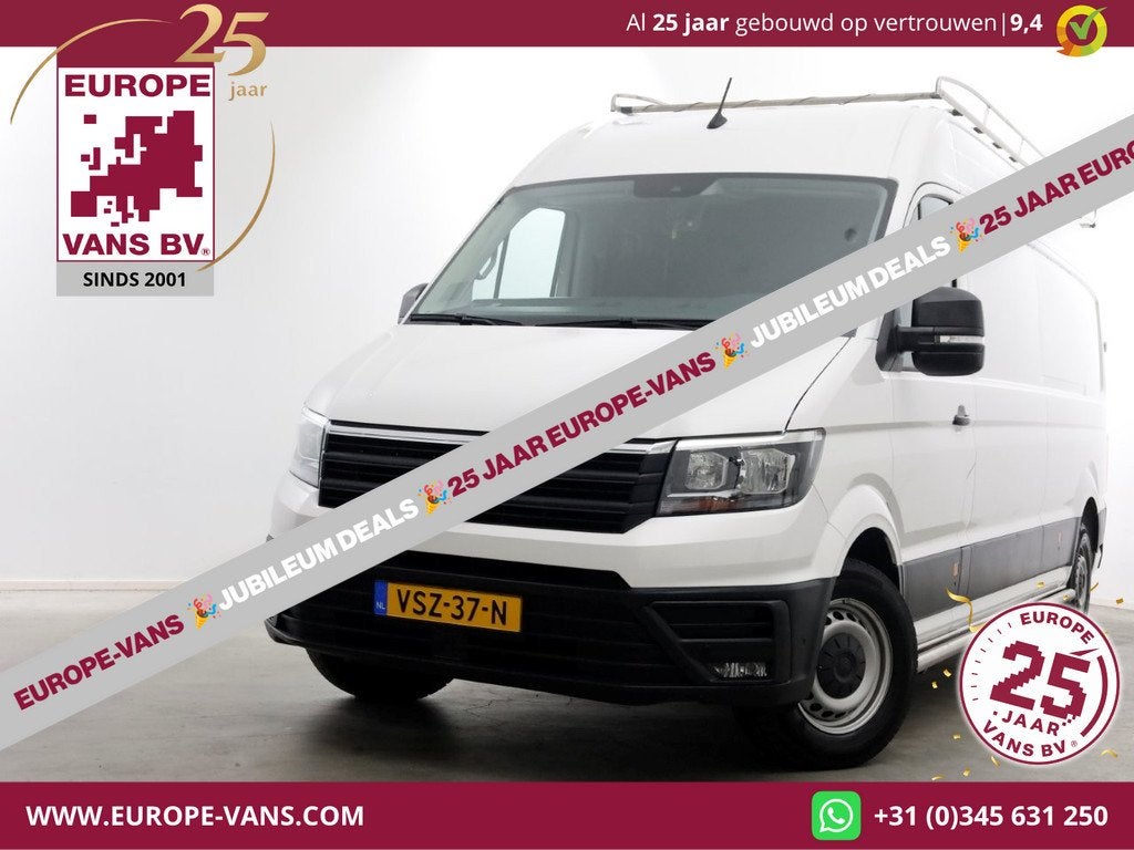 Volkswagen Crafter 35 2.0 TDI 140pk L4H3 (L3H2) Maxi Airco/C, Auto's, Bestelauto's, Gebruikt, Euro 6, 4 cilinders, Volkswagen