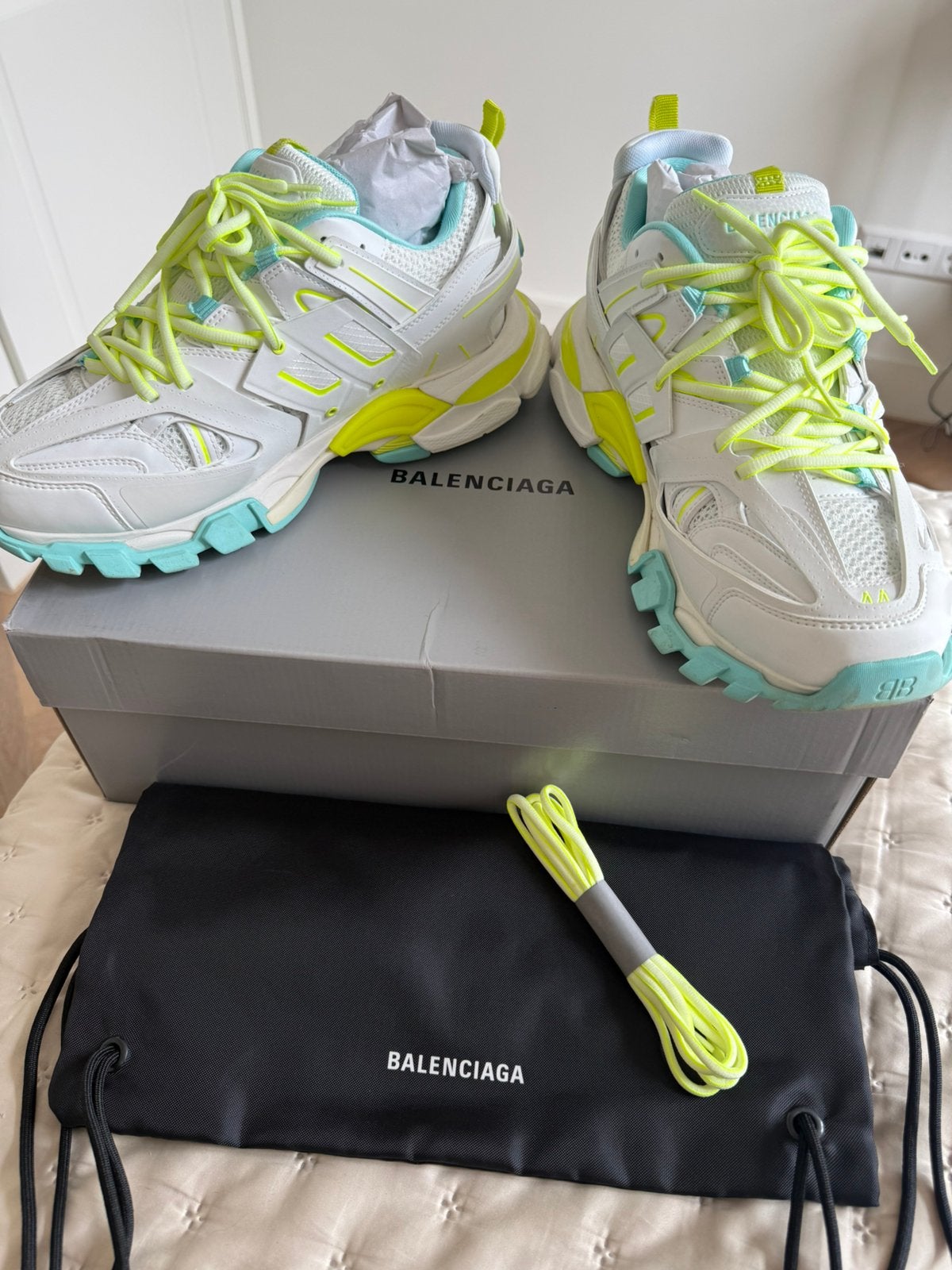 Balenciaga Track Sneakers, Wit, Ophalen of Verzenden, Sneakers of Gympen, Zo goed als nieuw