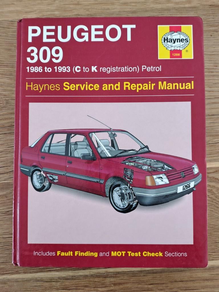 Peugeot 309 1986 / 1993 werkplaatshandboek, Auto diversen, Ophalen of Verzenden