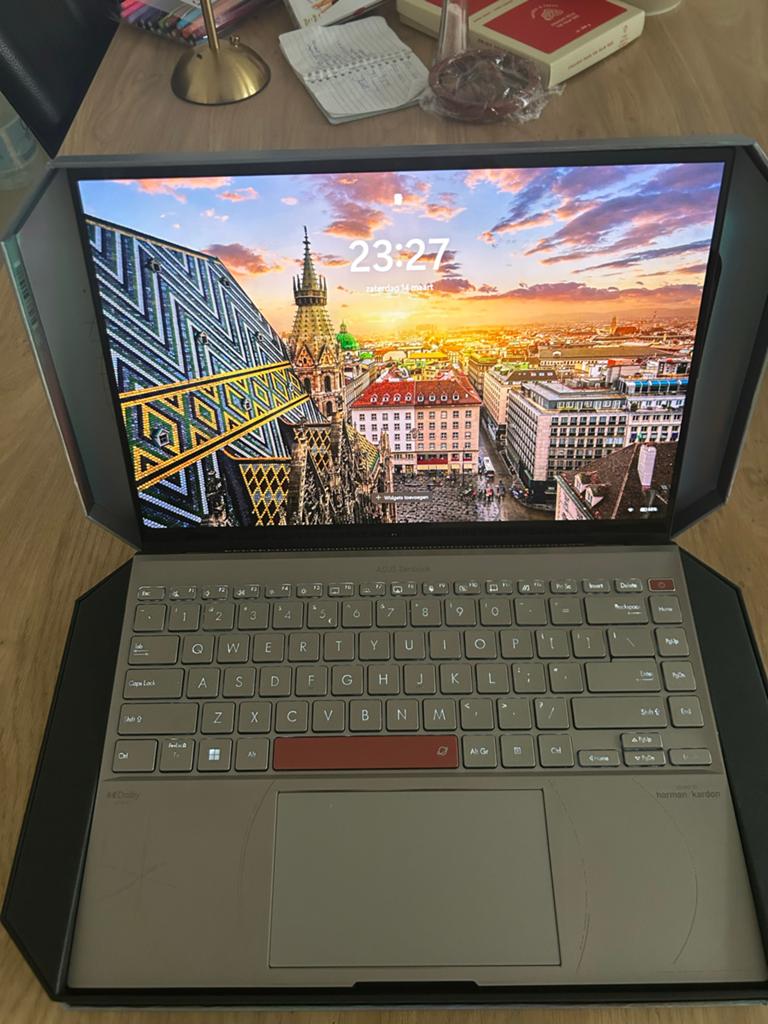 Asus zenbook 1 tb 16 gb intel core i7 oled, Computers en Software, Windows Laptops, 2 tot 3 Ghz, Qwerty, Met touchscreen, Ophalen of Verzenden