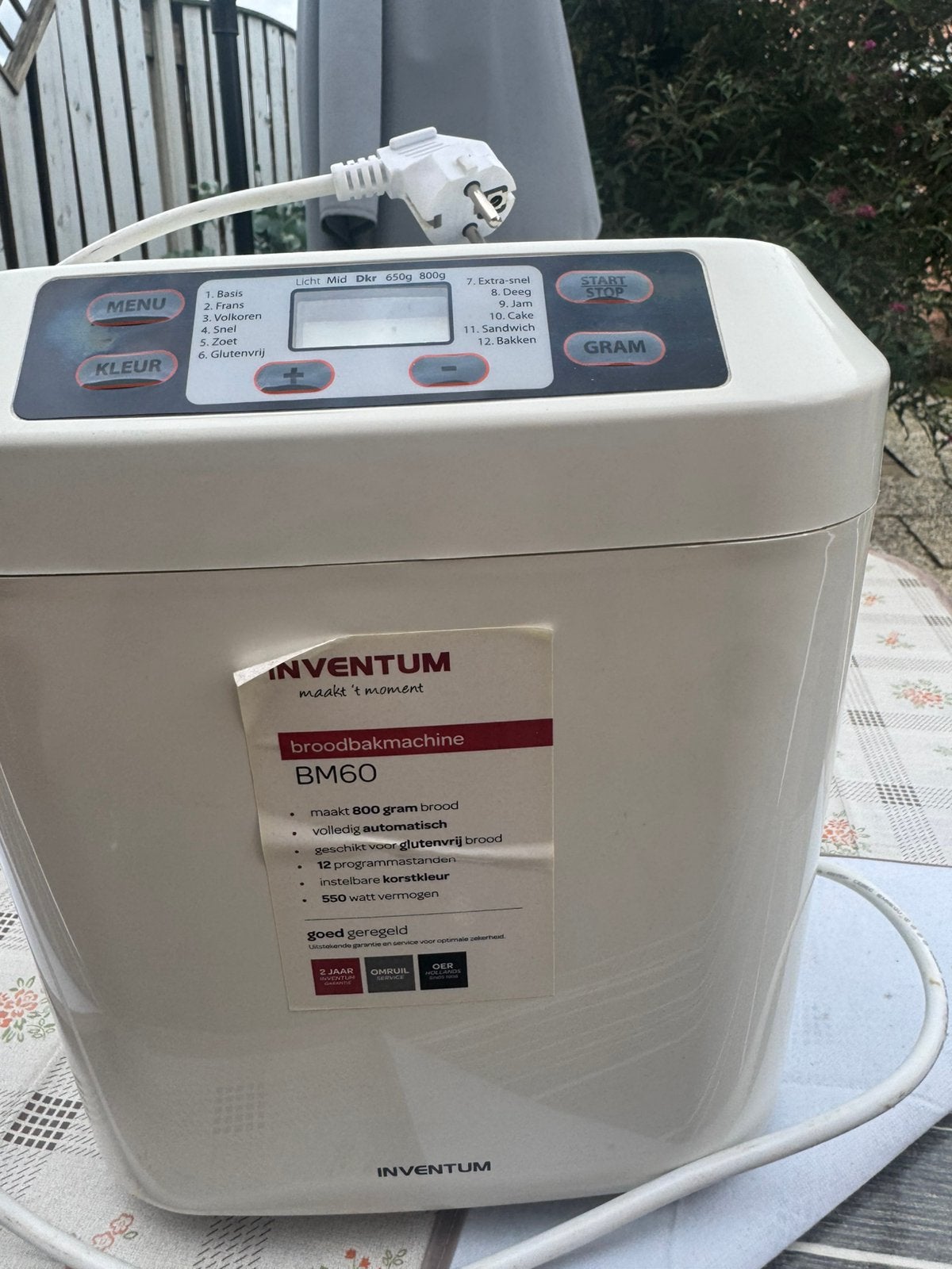Inventum BM60, Witgoed en Apparatuur, Ophalen of Verzenden, Zo goed als nieuw, Met timer