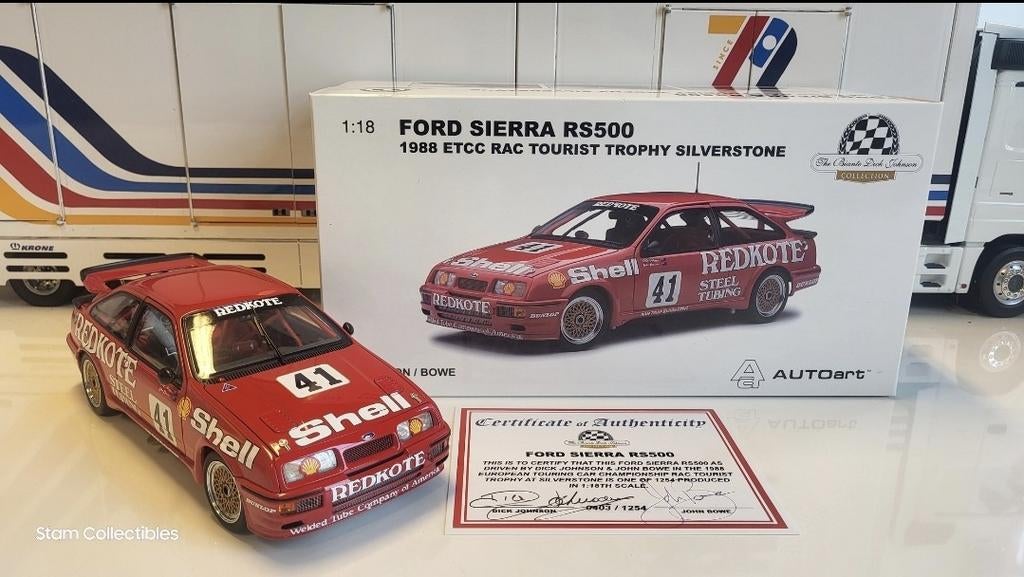 AUTOart Millennium Ford Sierra RS500 ETCC - 1988, Auto, Autoart, Ophalen of Verzenden, Zo goed als nieuw