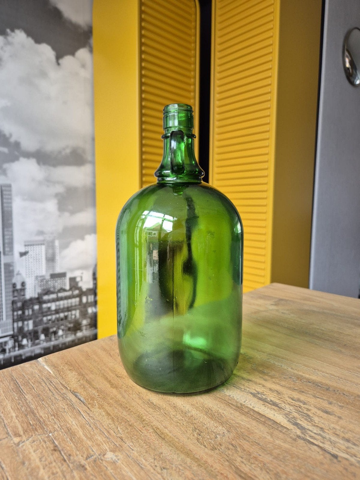 Groen glazen fles, Ophalen of Verzenden