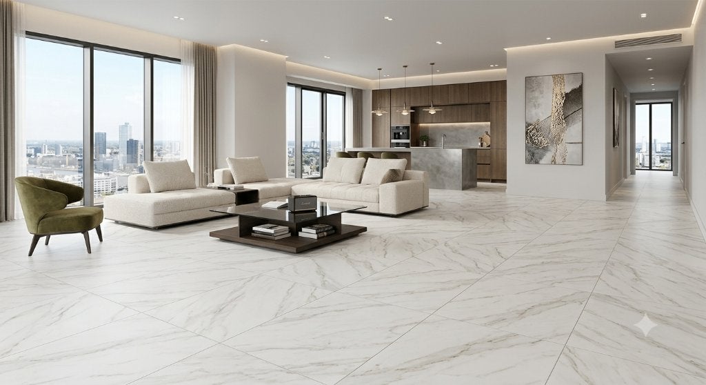 XL Marmerlook PVC Tegels €15 p/m² Complete Partij, Ophalen, Nieuw, 75 m² of meer, Overige typen