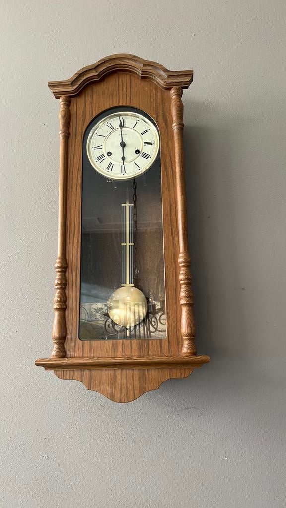 Hermle klok antiek met sleutel, Antiek en Kunst, Ophalen