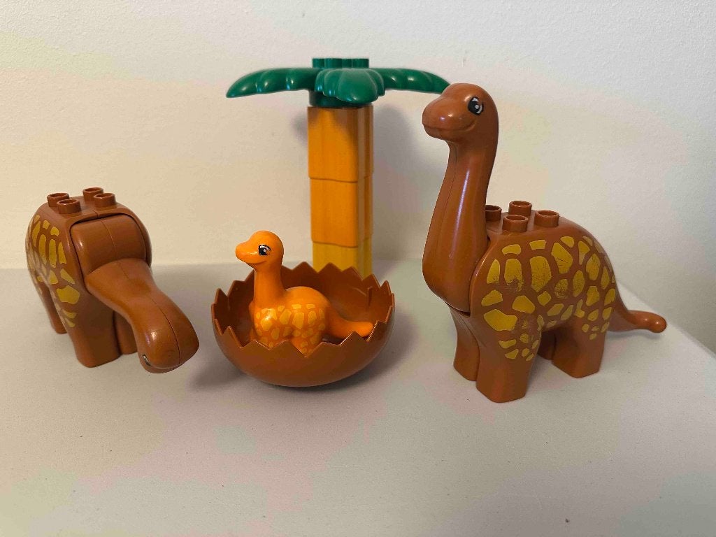 Lego Duplo- Dinofamilie, Kinderen en Baby's, Speelgoed | Duplo en Lego, Ophalen of Verzenden, Gebruikt, Duplo