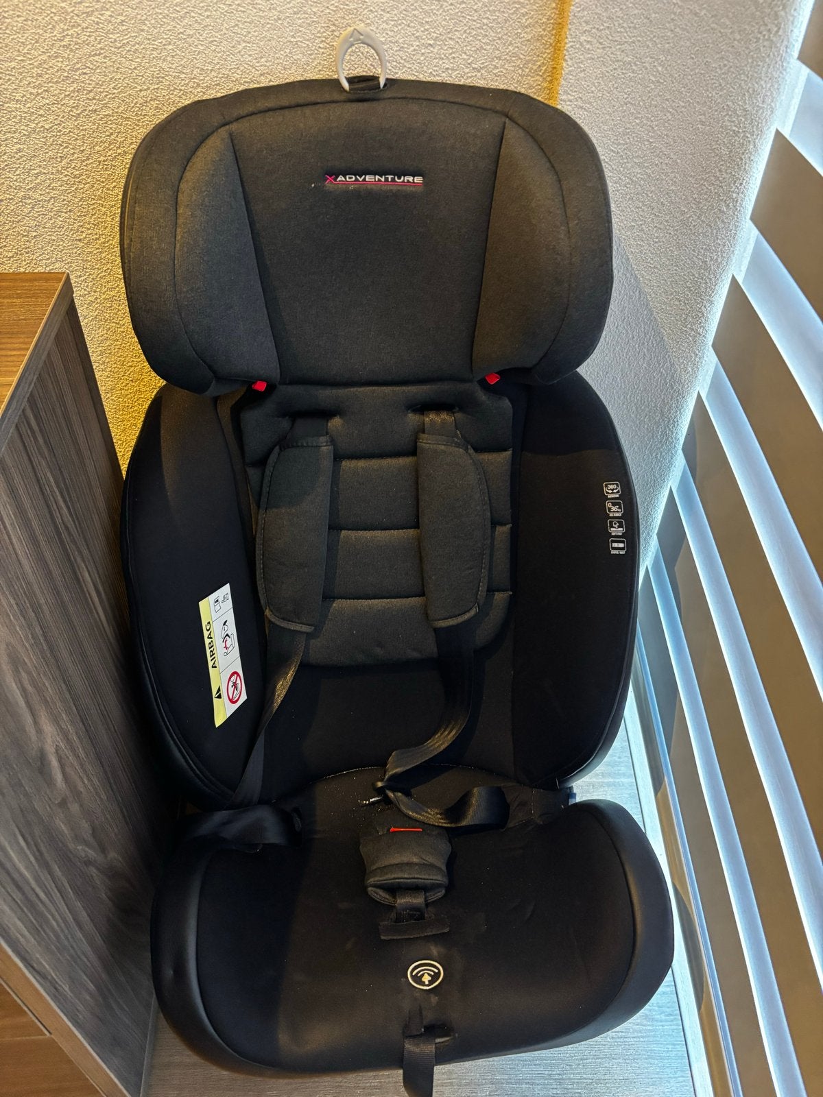 XAdventure autostoel 360 draaibaar 40-150cm, Overige merken, Gebruikt, Ophalen of Verzenden, Verstelbare rugleuning