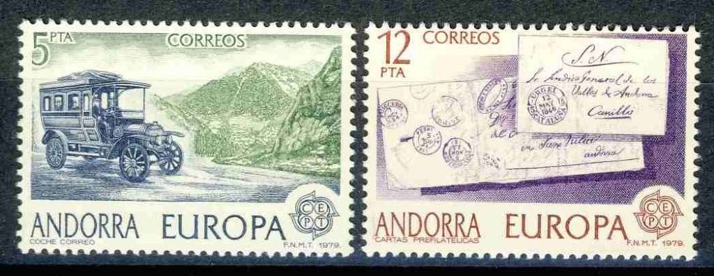 CEPT Andorra Spaans 123/24 1979 postfris, Ophalen of Verzenden, Postfris, Overige thema's