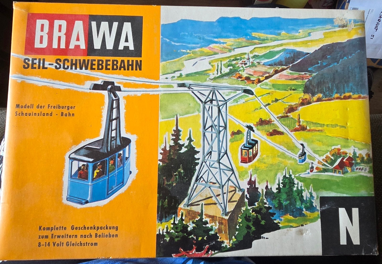 BRAWA Seil-Schwebebahn N-schaal - Kabelbaan model, Overige merken, Gebruikt, Gelijkstroom, Overige typen