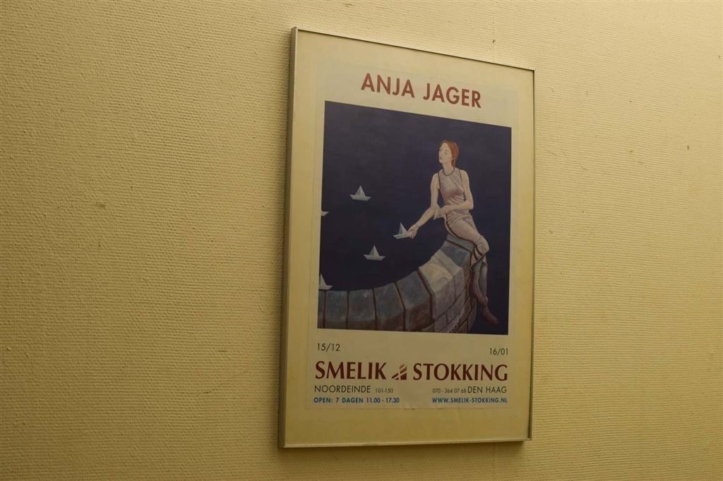 Ingelijste poster Anita Jager 49391, Verzamelen, Ophalen of Verzenden, Gebruikt, A1 t/m A3, Film en Tv