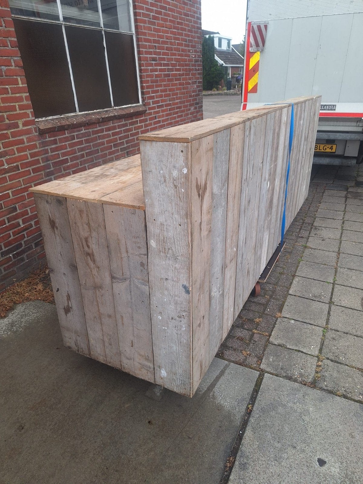 balie  Steigerhouten Bar - Balie - Toonbank, Ophalen, Zo goed als nieuw