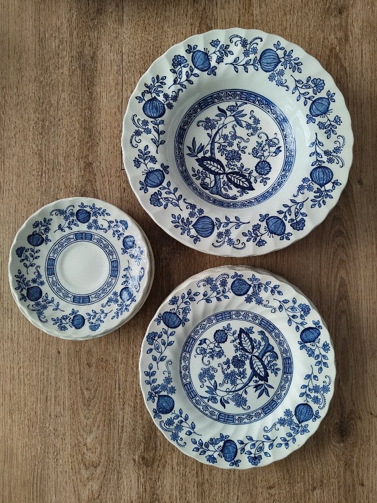 Blue Onion Mymott Meakin Stafford Shire Set (15), Ophalen
