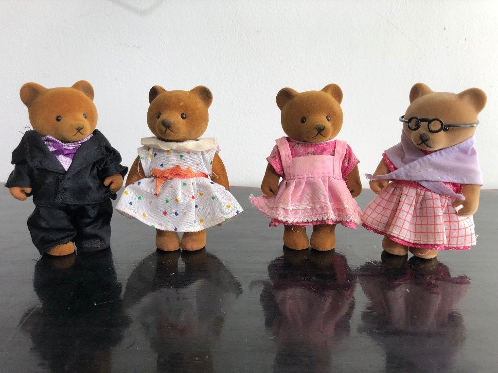 Bärenwald Forest Sylvanian Families Simba beren vintage 80’s, Ophalen of Verzenden, Zo goed als nieuw