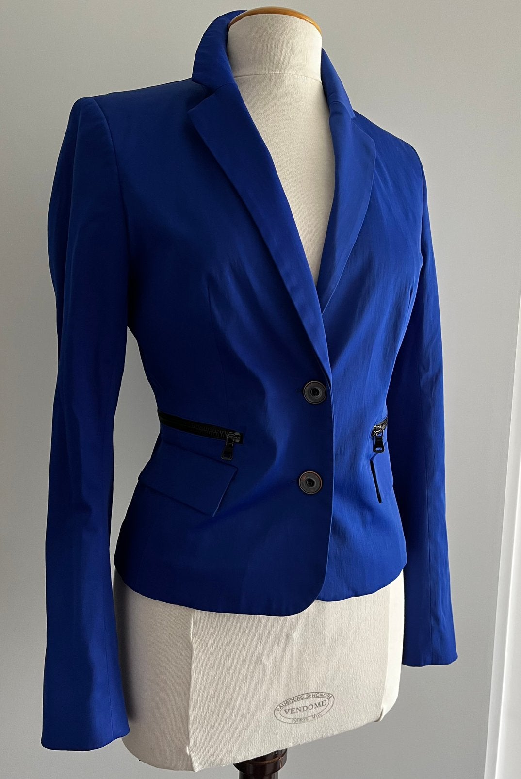 Prachtig cobalt blauwe blazer van Claudia Sträter 38, Maat 38/40 (M), Blauw, Ophalen of Verzenden, Zo goed als nieuw