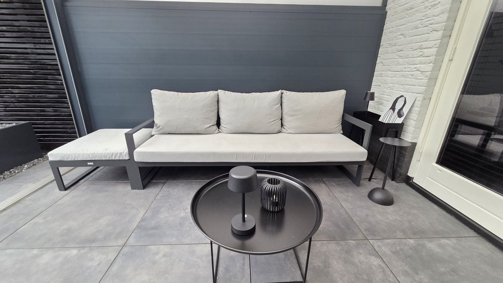 Lounge set, Tuin en Terras, Tuinbanken, Ophalen of Verzenden, Gebruikt, Aluminium