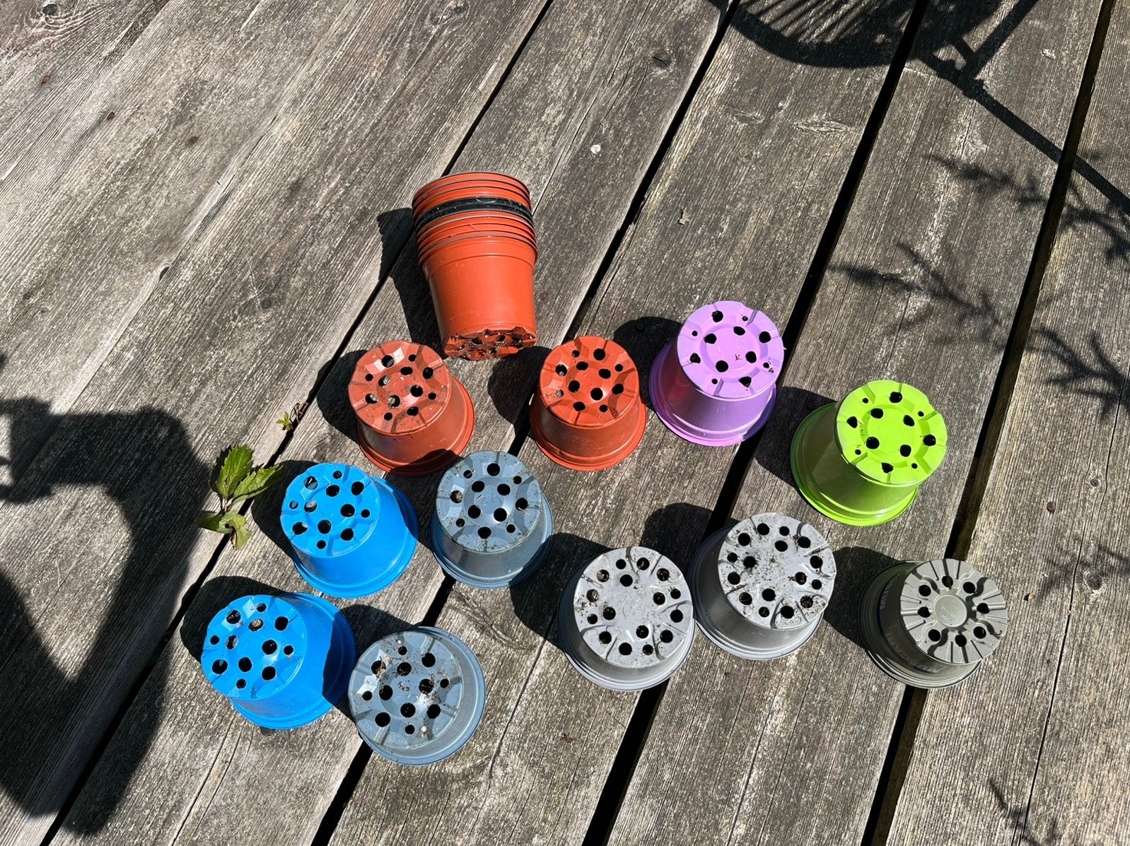 Bloempotjes kweekpotjes gratis, Ophalen, Kunststof, Gebruikt, Rond