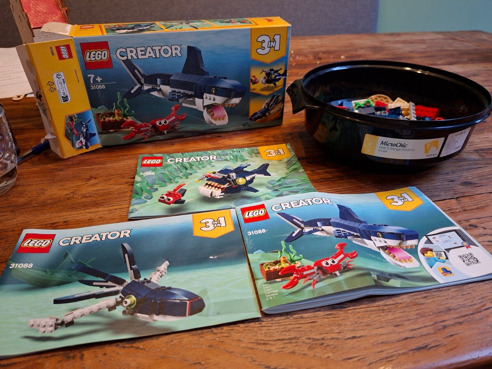 LEGO Creator 31088 Diepzee Wezens 3-in-1 set, Ophalen, Gebruikt, Overige merken