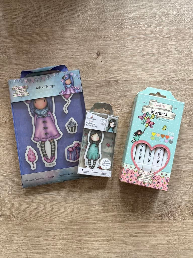 Set waterbased markers en stempels van Gorjuss, Ophalen of Verzenden, Nieuw