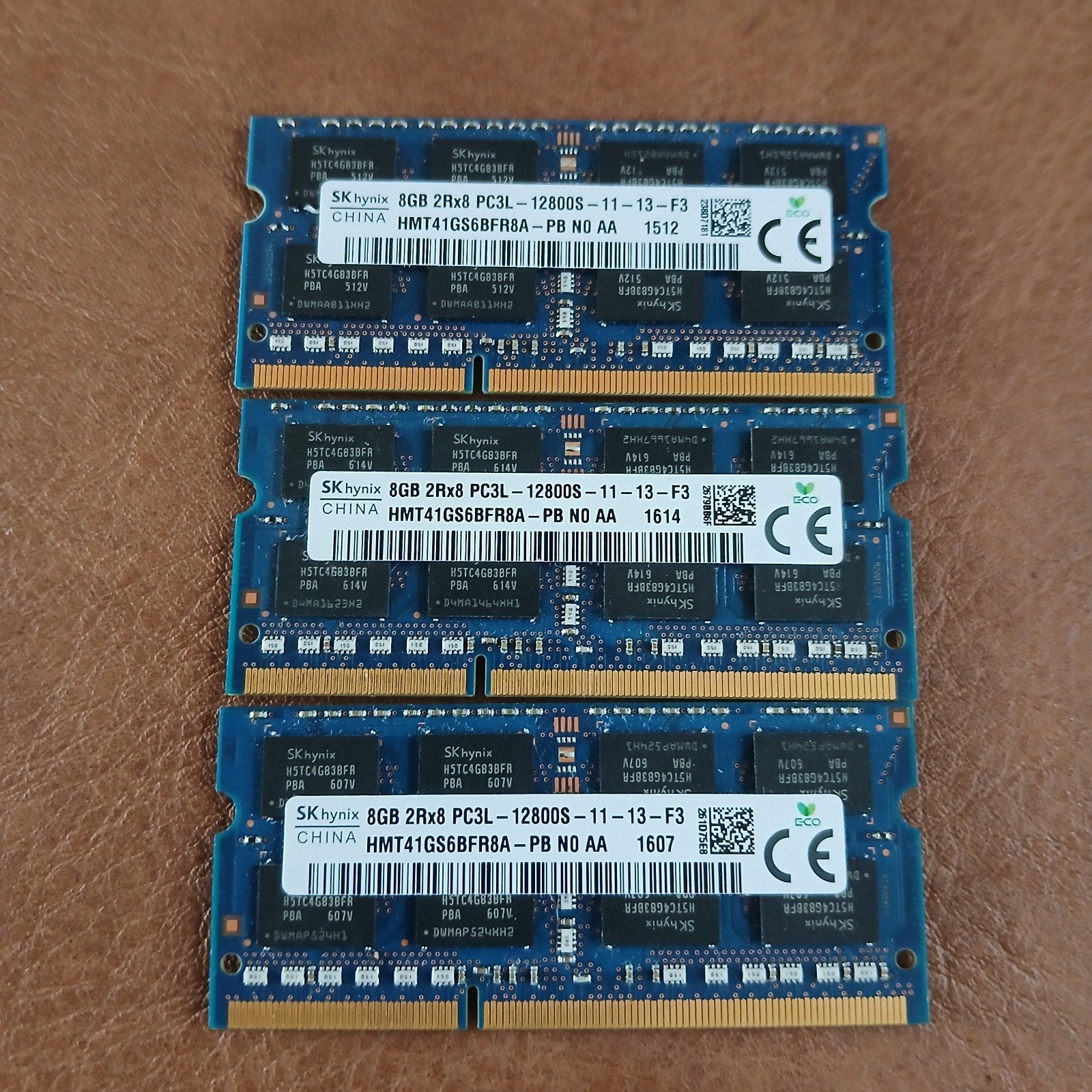 3x SK hynix 8GB DDR3L RAM PC3L-12800S  Sodimm, Computers en Software, RAM geheugen, Ophalen of Verzenden, Gebruikt, DDR3, Laptop