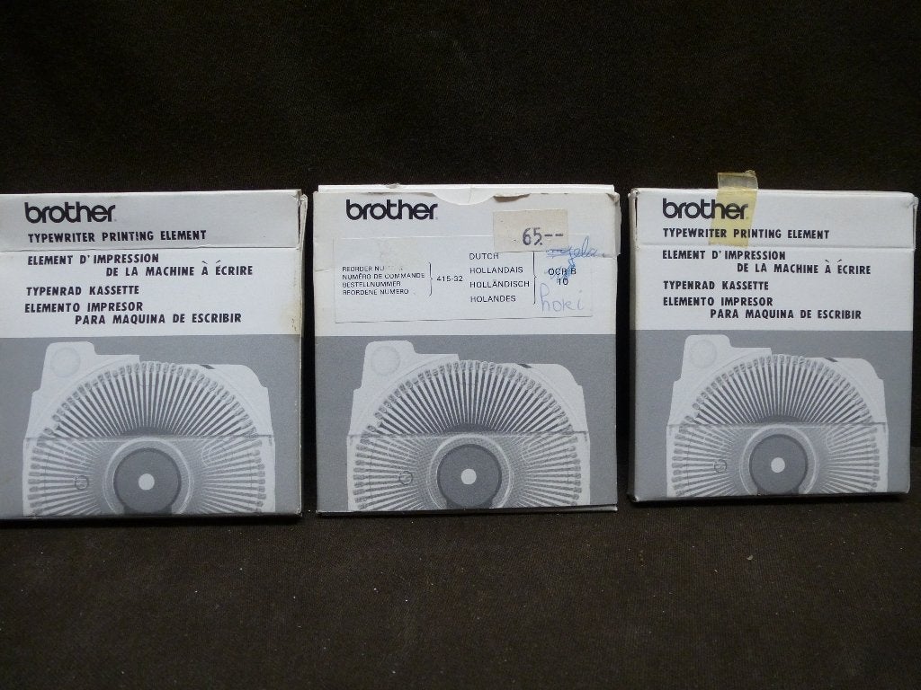 Brother | typemachine printing element | 3 stuks | nieuw, Ophalen of Verzenden, Nieuw