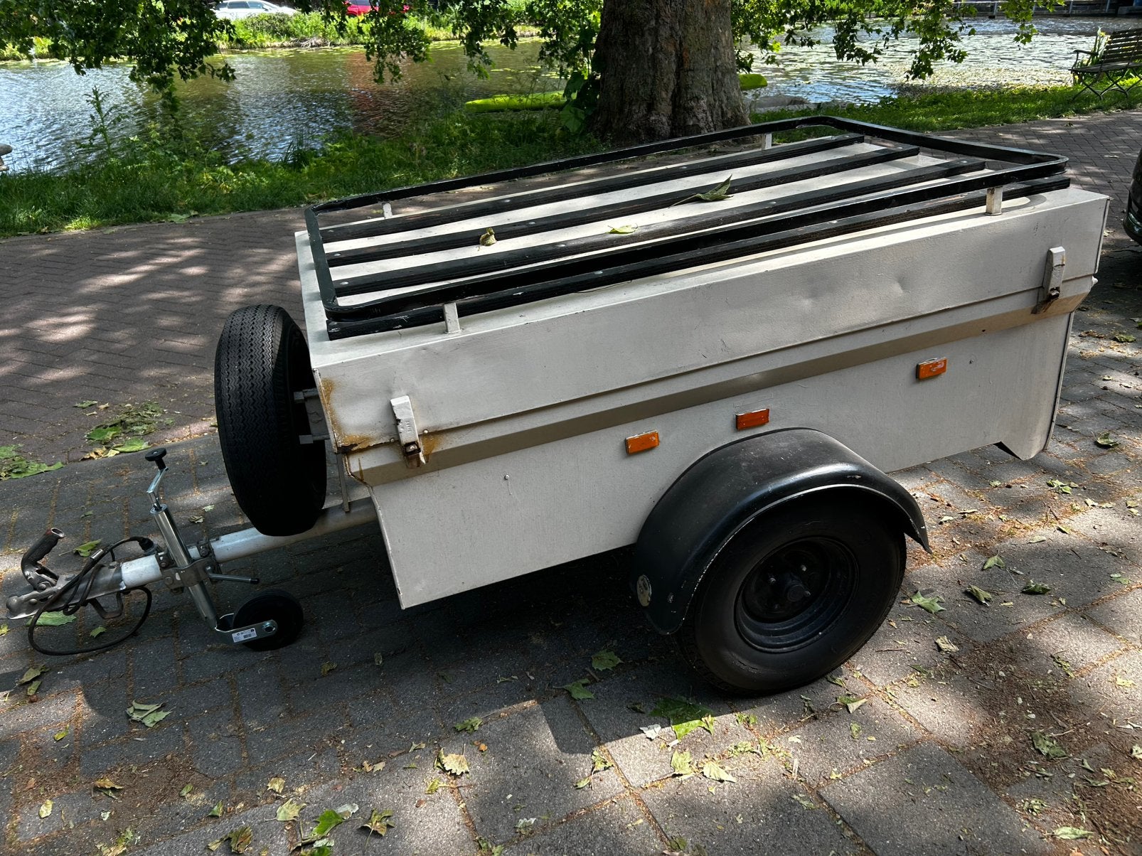 TE HUUR: goede en praktische bagagewagen, Ophalen, Gebruikt