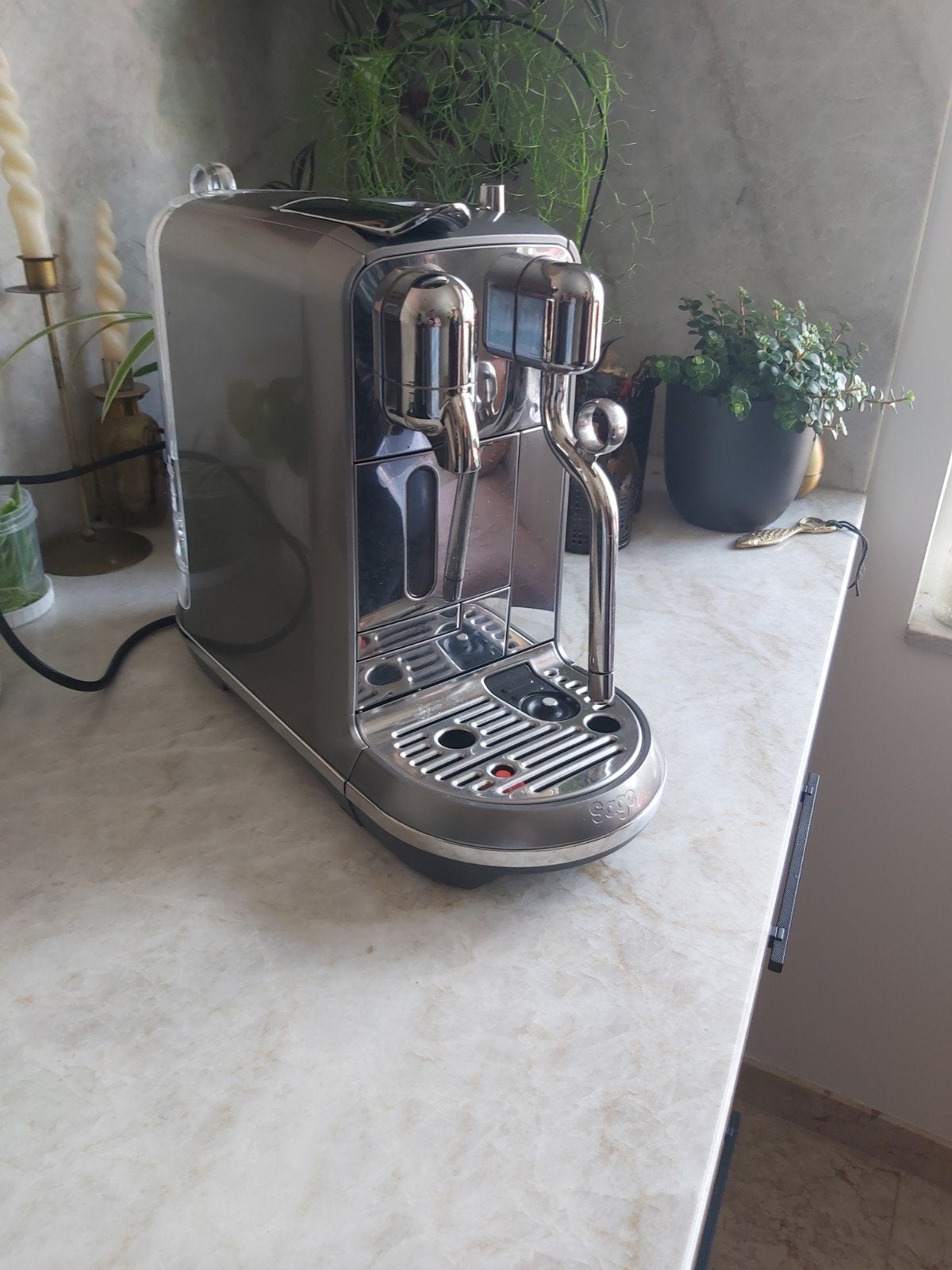 Sage Creatista Plus                 Silver Shadow Nespresso, Ophalen of Verzenden, Zo goed als nieuw, Koffiemachine