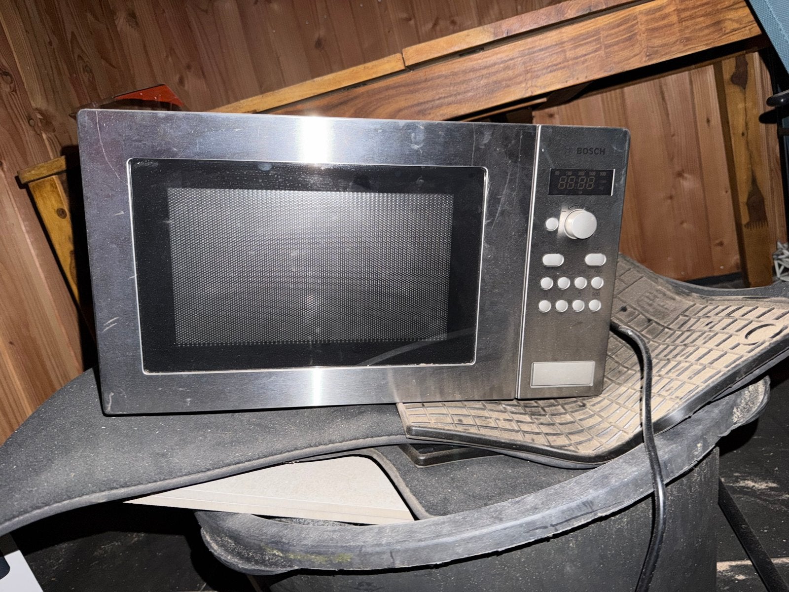 Gratis Bosch magnetron - Werkt perfect, Witgoed en Apparatuur, Ophalen, Gebruikt, Magnetron, Draaiplateau