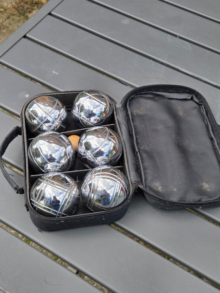 6-delige Jeu de Boules set  metaal in draagtas, Ophalen, Nieuw