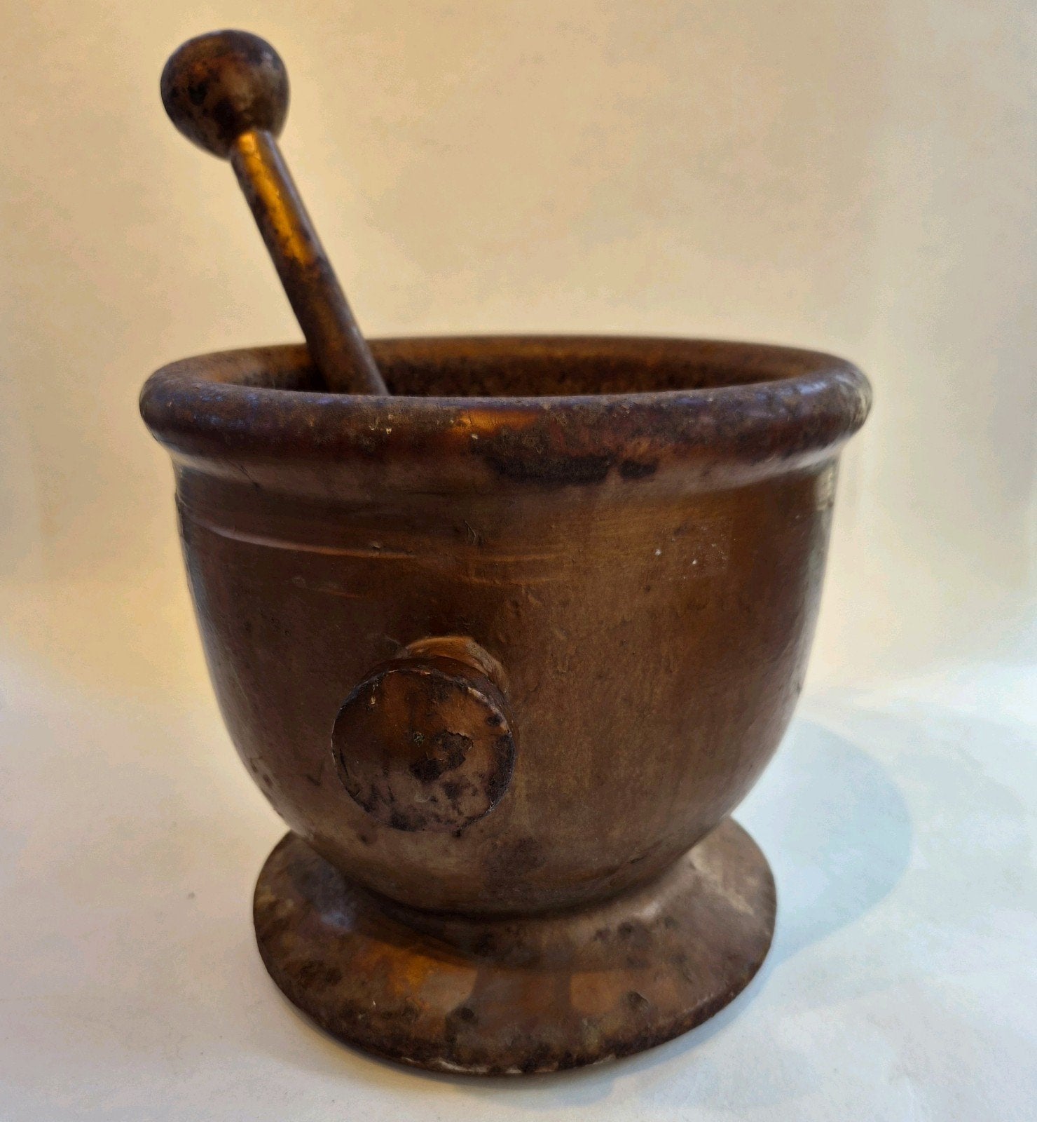 Grote Antieke Apothekers Vijzel (28,6 kg), Ophalen
