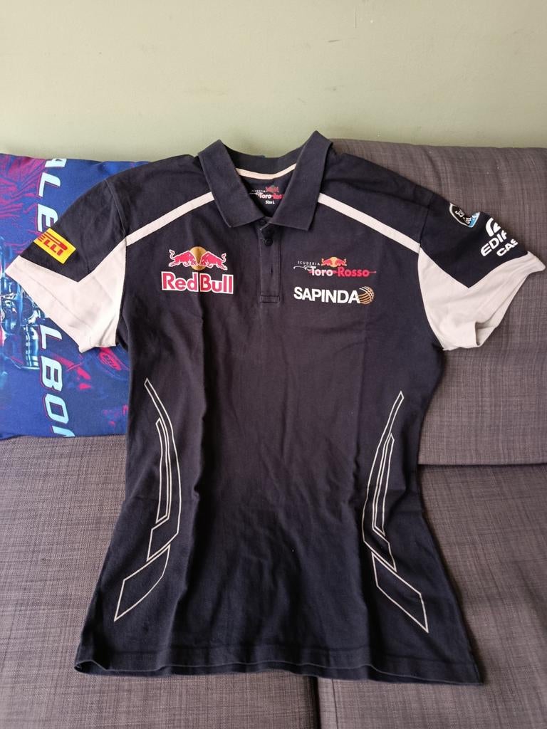 Max Verstappen Toro Rosso polo maat L, Verzamelen, Automerken, Motoren en Formule 1, Ophalen of Verzenden, Zo goed als nieuw, Formule 1
