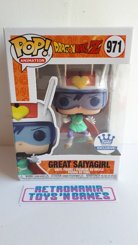 funko pop - dragonball z: great saiyagirl nummer 971, Verzamelen, -, Verzenden, -, Zo goed als nieuw