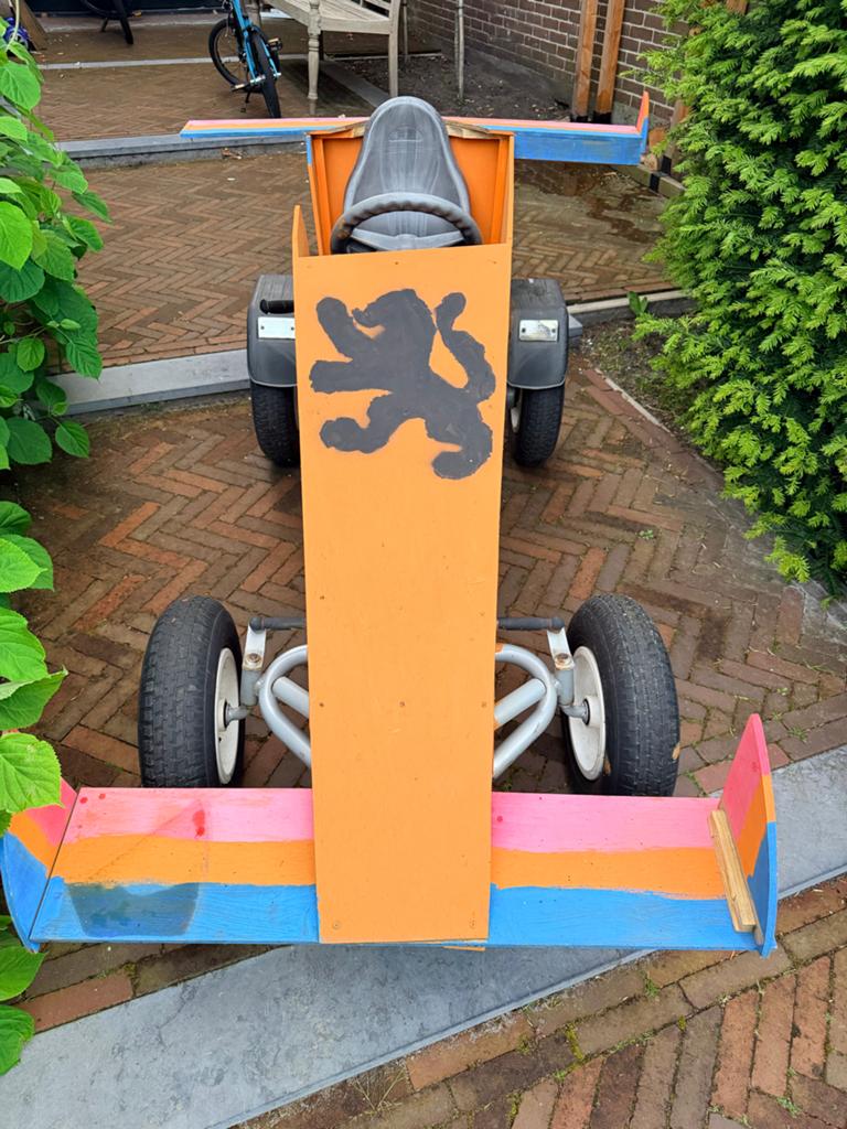 Unieke handgemaakte skelter/zeepkist - Klaar voor de race!, Kinderen en Baby's, Speelgoed | Buiten | Skelters, Ophalen, Gebruikt
