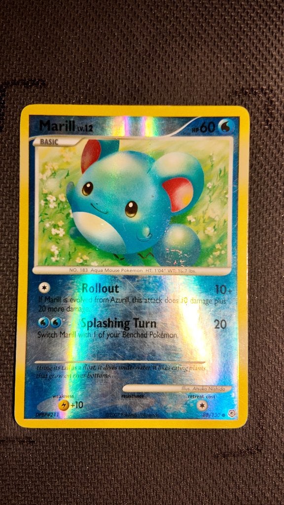 Marill 88 Diamond & Pearl | Pokemon kaart, Ophalen, Zo goed als nieuw, Losse kaart, Foil