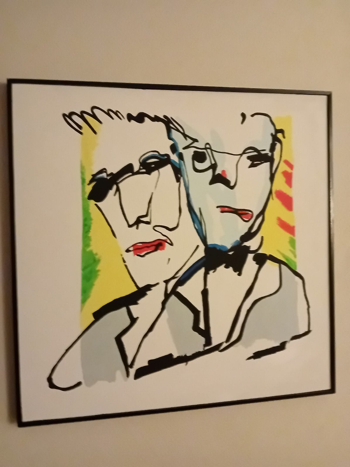 Acryl op doek modern, Ophalen
