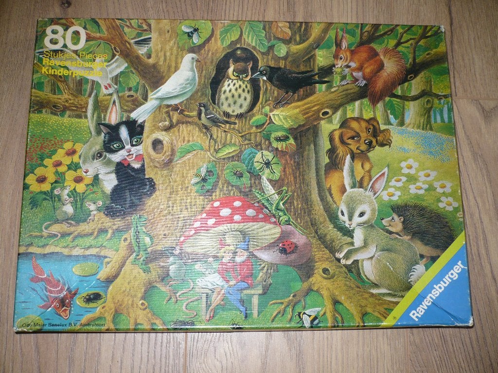 3 kinder puzzels 1 van 80 en 2 van 20 stuks, Ophalen of Verzenden, Meer dan 50 stukjes, Gebruikt, 2 tot 4 jaar