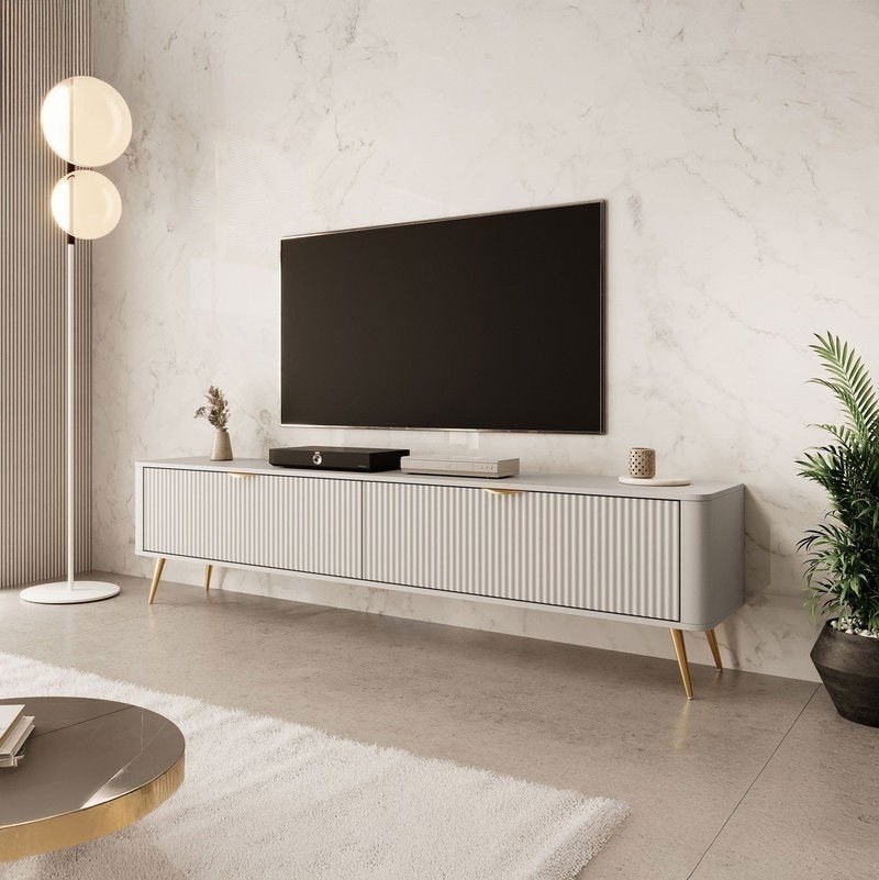 Tv meubel 200 cm / beige, Ophalen, Zo goed als nieuw, 200 cm of meer, Minder dan 100 cm