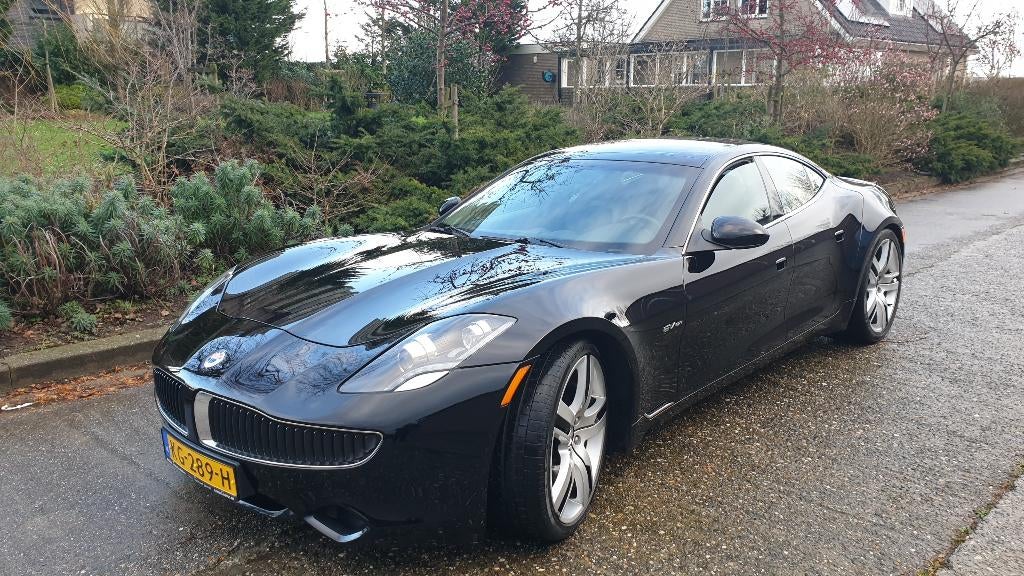 Fisker Karma 2.0 E 156KW 2012 Zwart, Auto's, Automaat, Achterwielaandrijving, Zwart, 4 cilinders