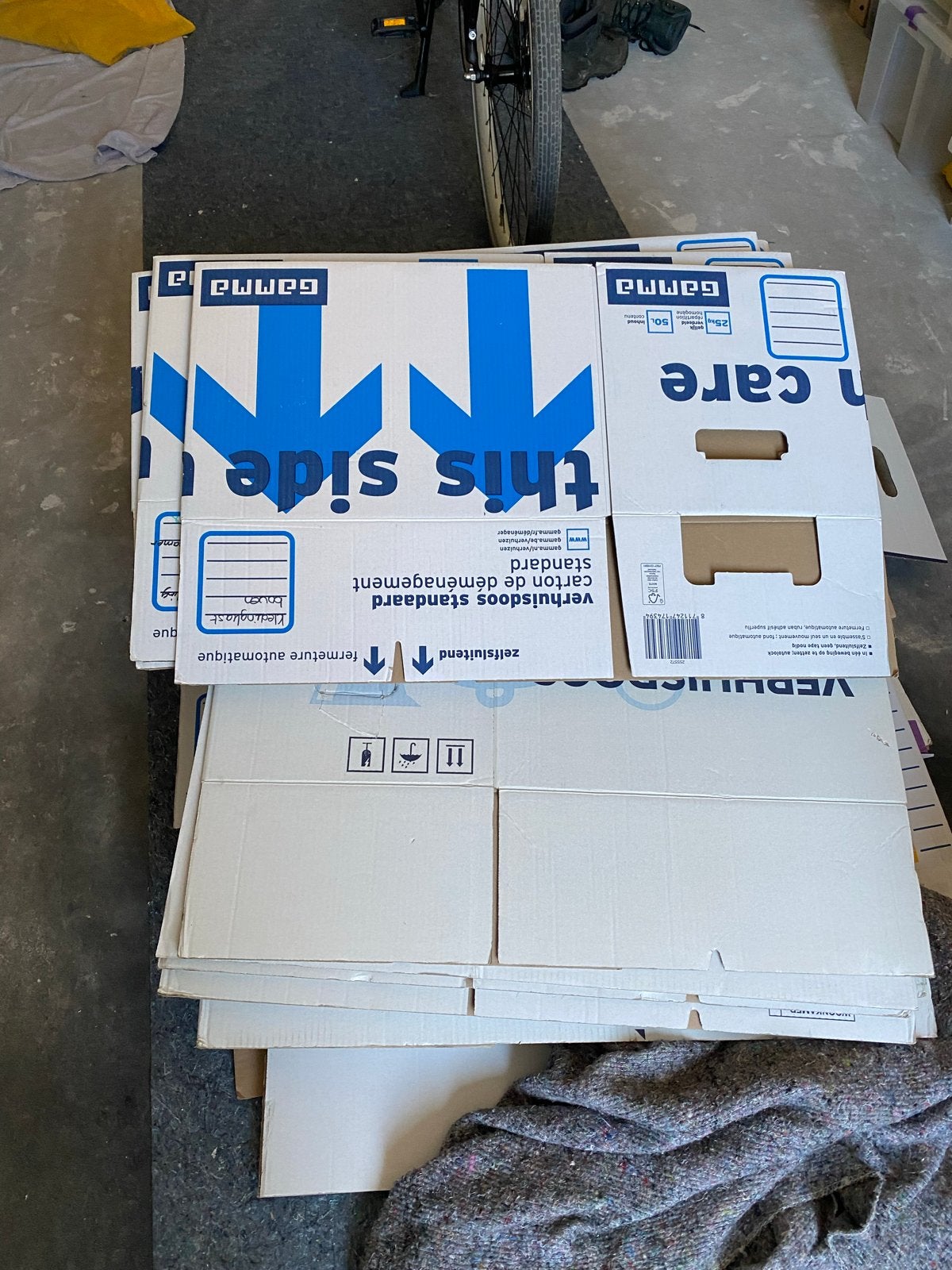 41 verhuisdozen, deels nieuw, deels gebruikt - Assendelft, Ophalen, 40 tot 60 cm, 50 tot 75 cm, 35 tot 50 cm