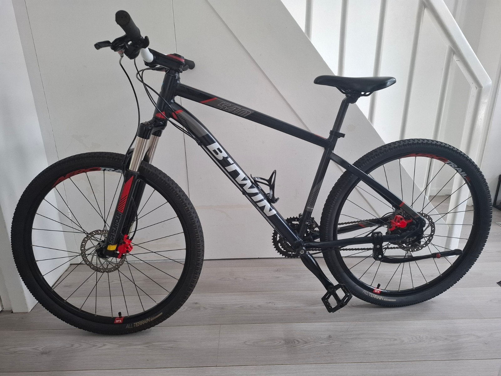 b-twin rockrider 540 frame maat L, Hardtail, Zo goed als nieuw, Schijfrem, Ophalen