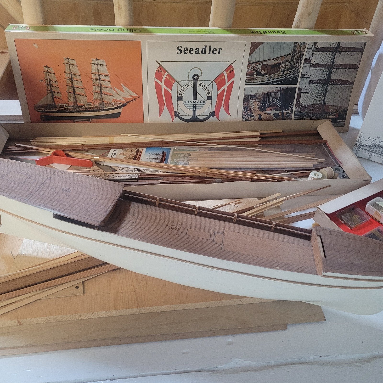 Billing Boats Seeadler Modelbouwschip, Ophalen of Verzenden, Gebruikt, Groter dan 1:32, Overige merken